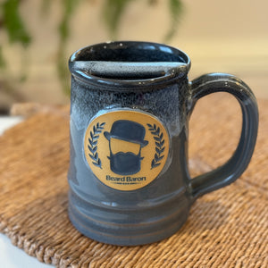 The Beard Baron Mustache Stein 10 Year Anniversary with guard protector