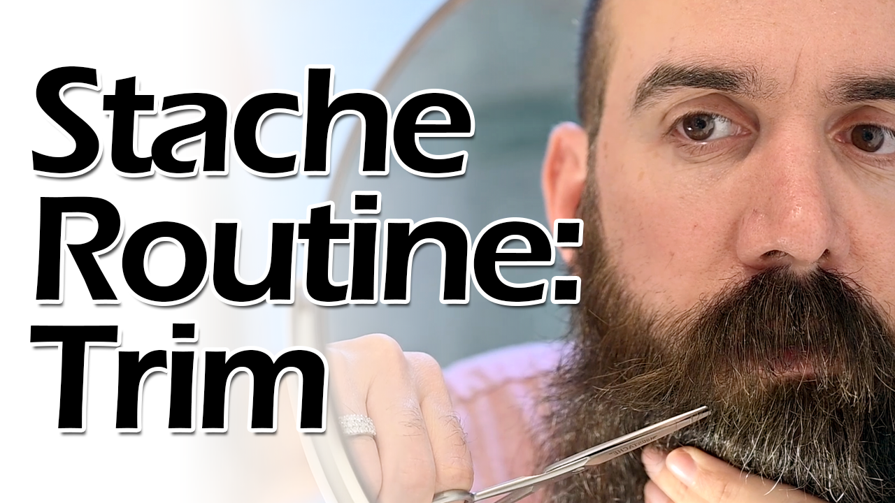 Mustache Routine Scissor Trim The Beard Baron