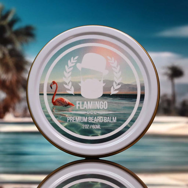 Flamingo Premium Beard Balm. The Beard Baron Beard Care Collection